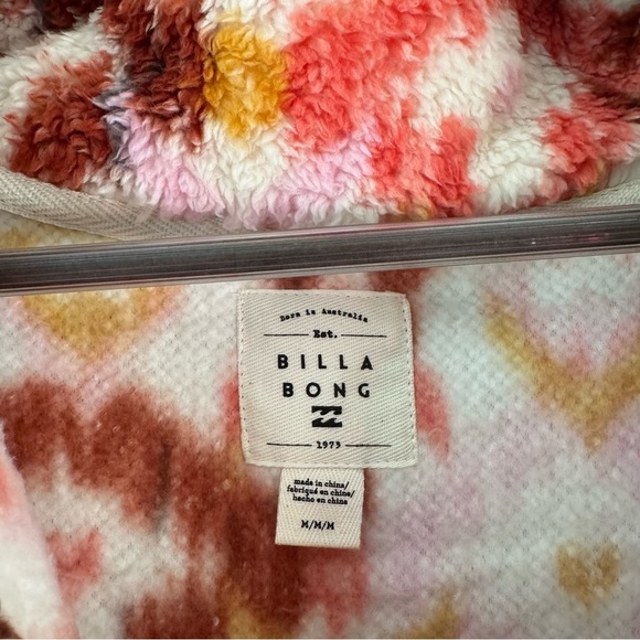 BILLABONG TIME OFF HALF ZIP FLEECE PULLOVER SIZE MEDIUM LAVENDER KISS - Picture 8 of 9